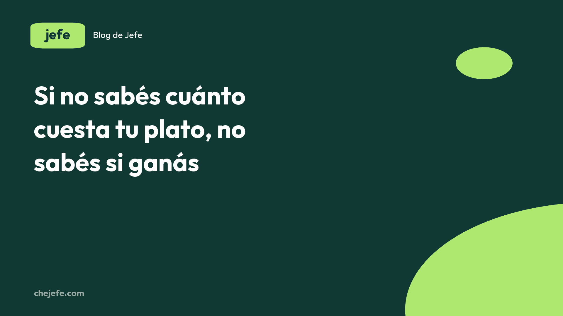 Cómo calcular el costo de una receta paso a paso