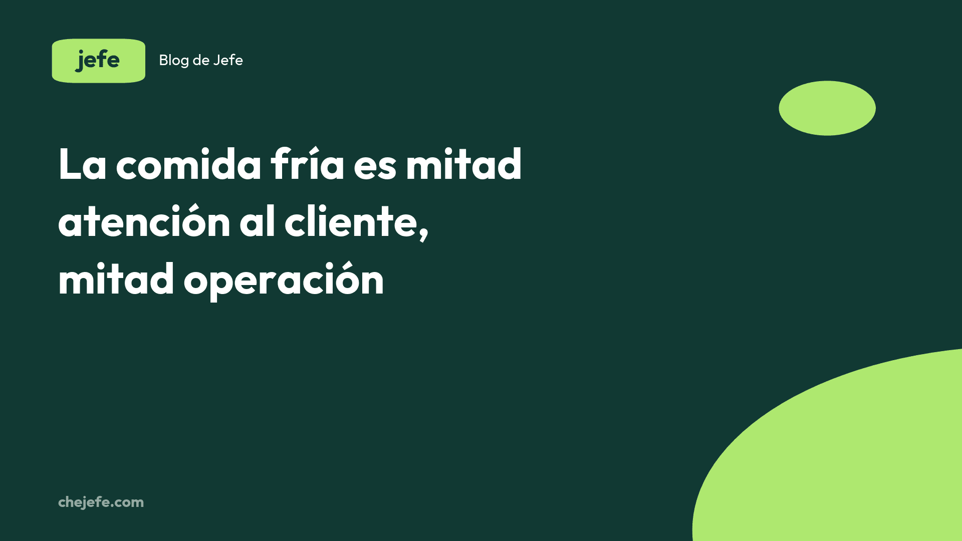 Cómo responder cuando la comida llega fría al cliente