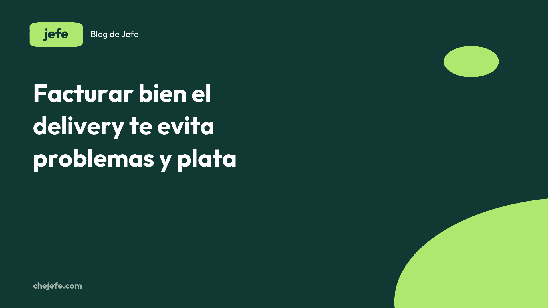 Cómo facturar las ventas de delivery