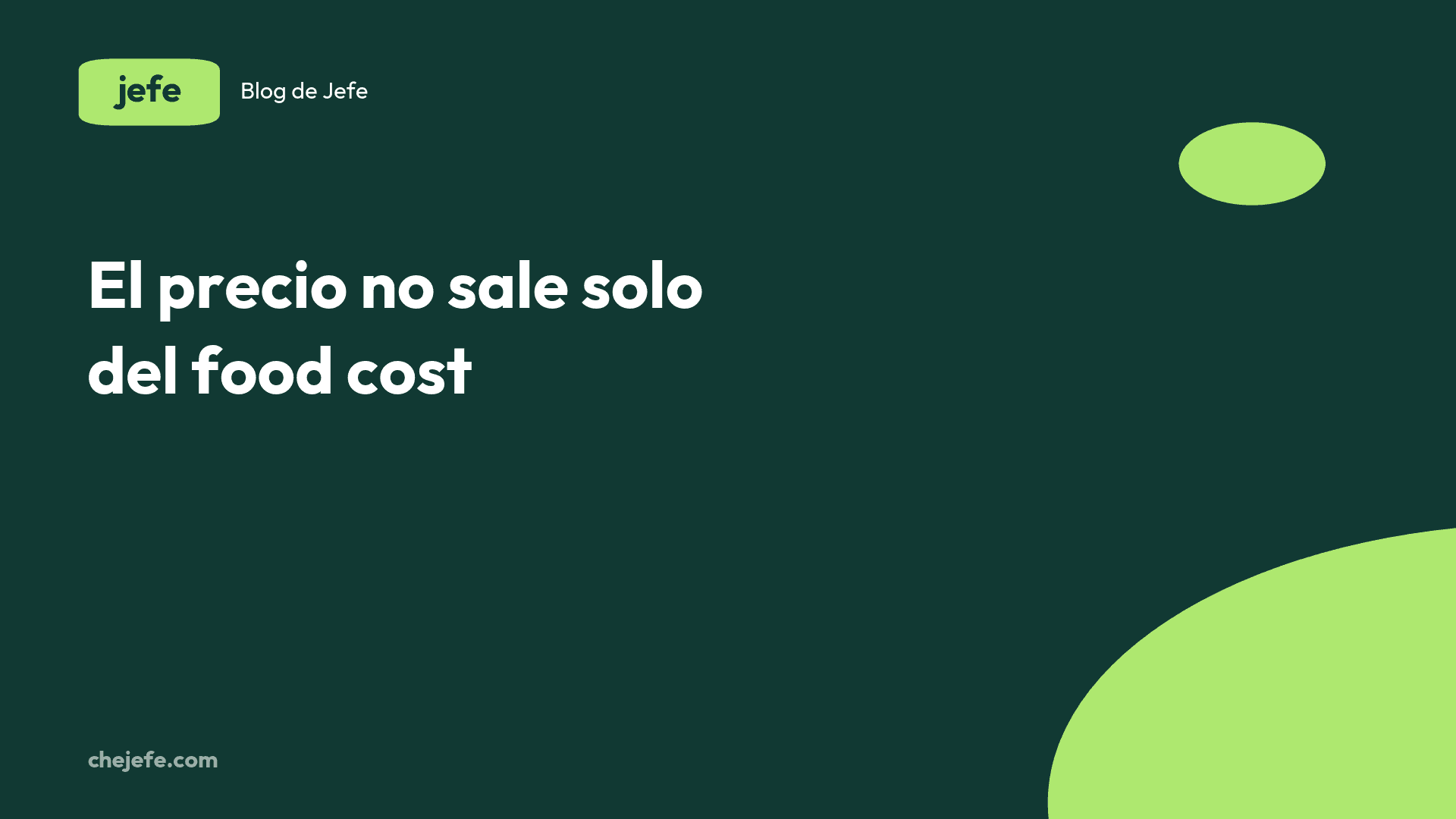 Cómo poner precio a un plato para que dé margen