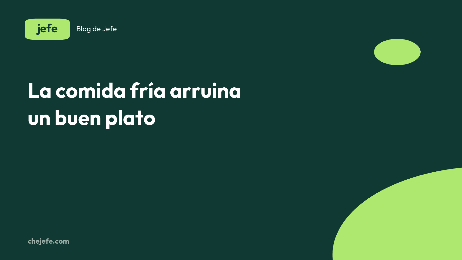 Coordinar cocina y delivery para que no llegue frío
