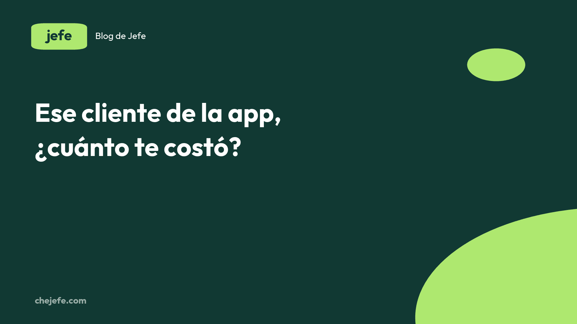 Cuánto te cuesta un cliente que viene de una app