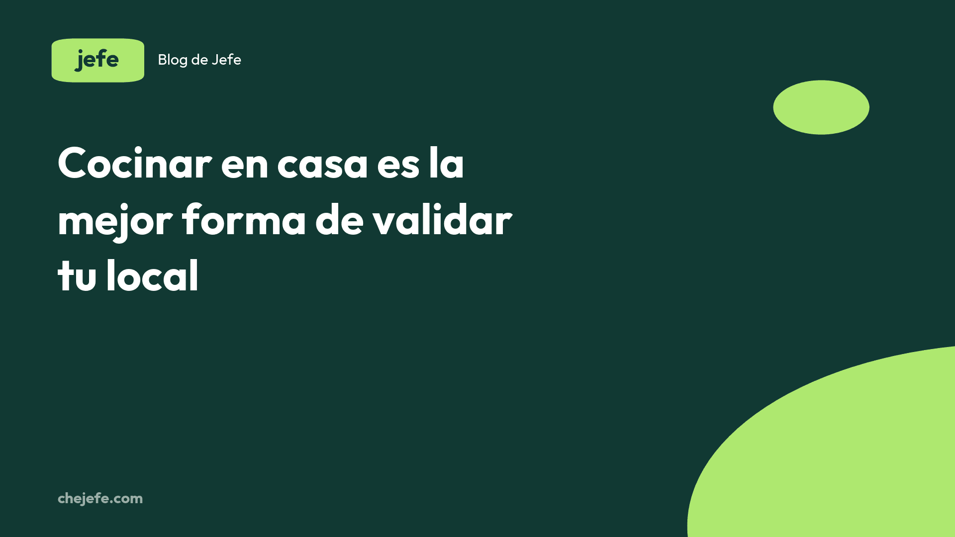 Cómo pasar de cocinar en casa a tener tu local