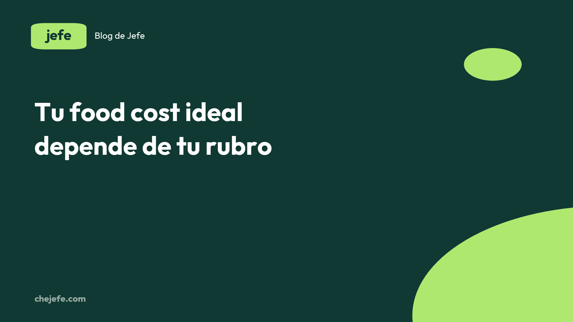 Cuánto debería ser tu food cost según el tipo de local