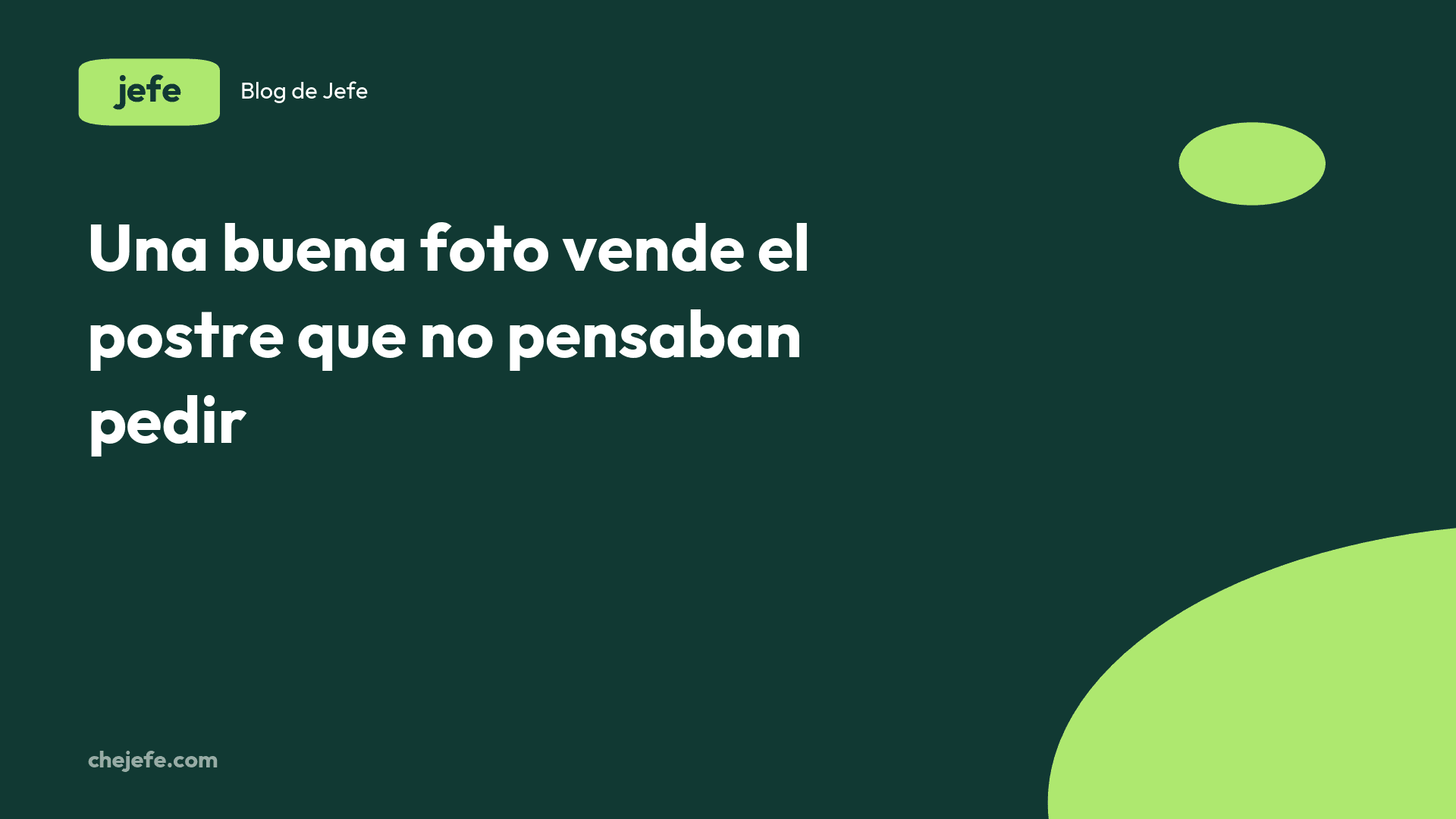 Cómo fotografiar bebidas y postres para el menú
