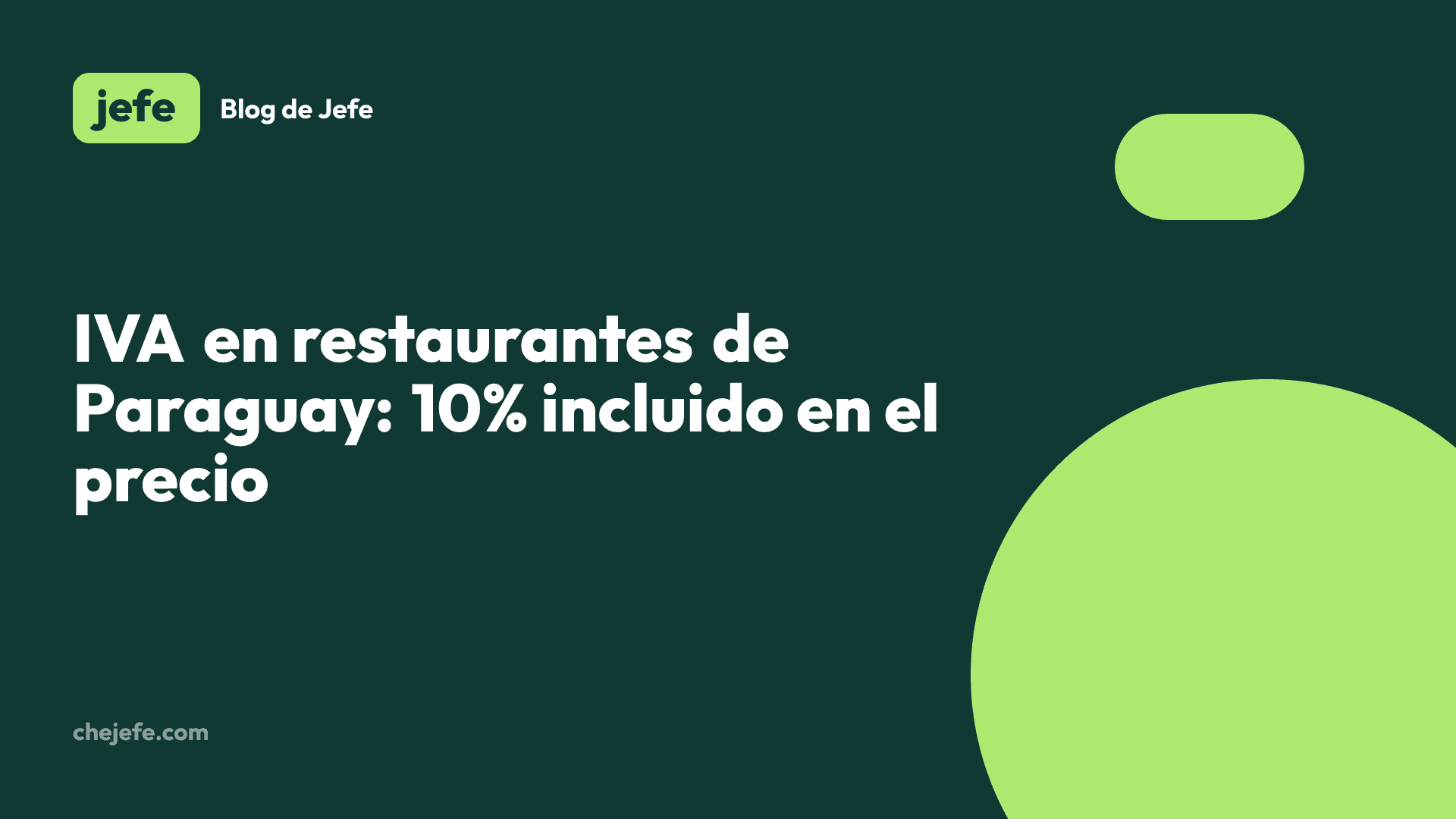IVA en restaurantes de Paraguay: 10% incluido en el precio