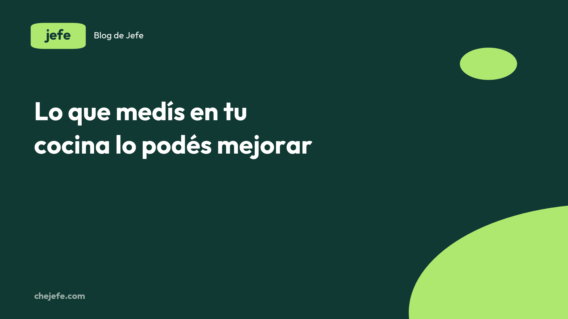 Cómo medir la productividad de tu cocina
