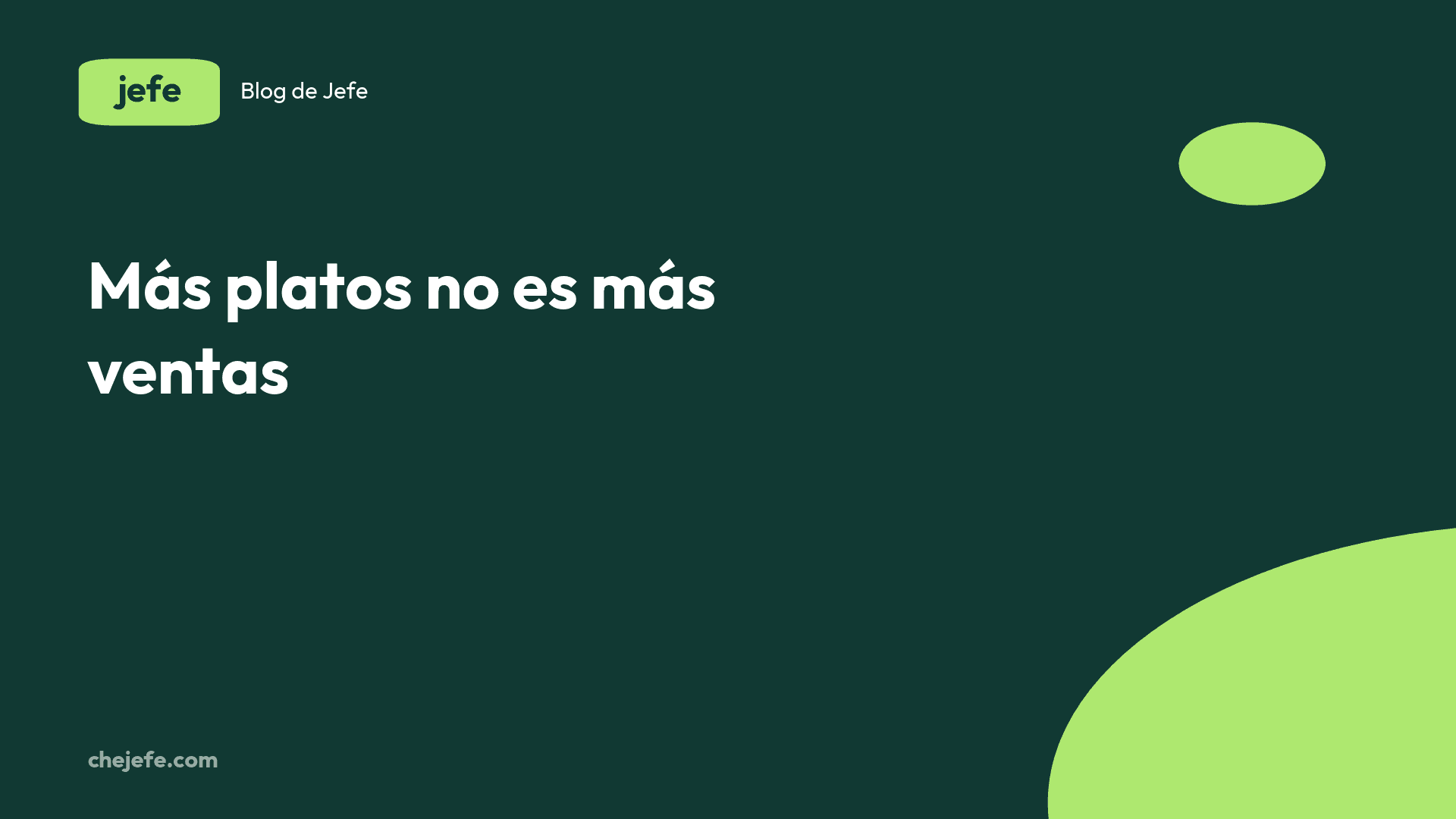 Menú corto o menú largo: cuál te conviene