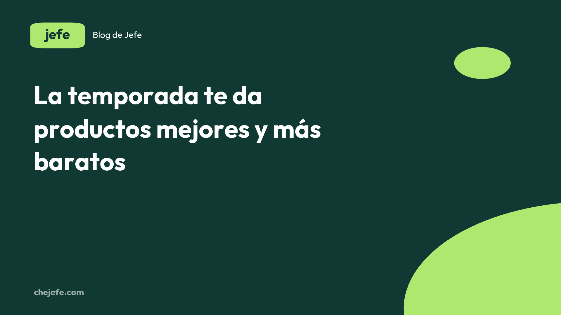Cómo armar un menú de temporada