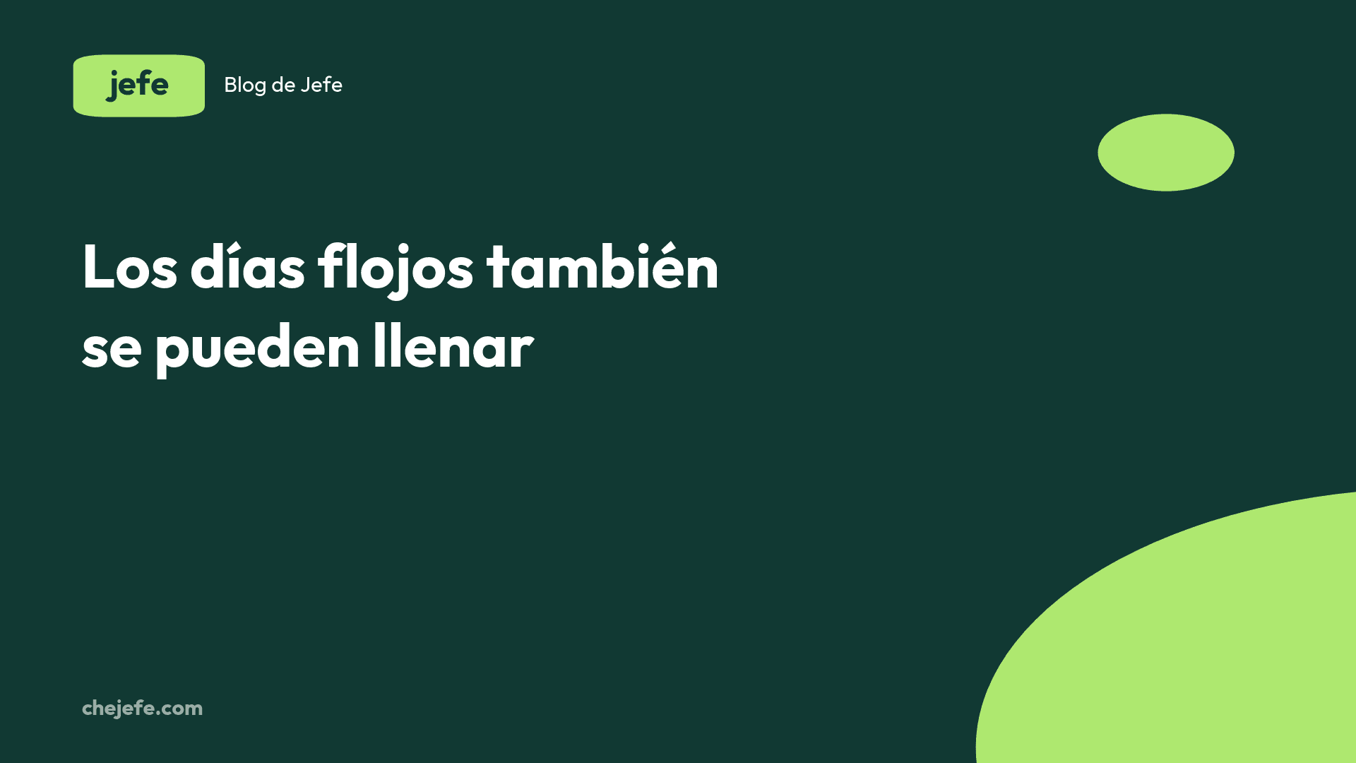 Cómo armar un menú para los días flojos de la semana
