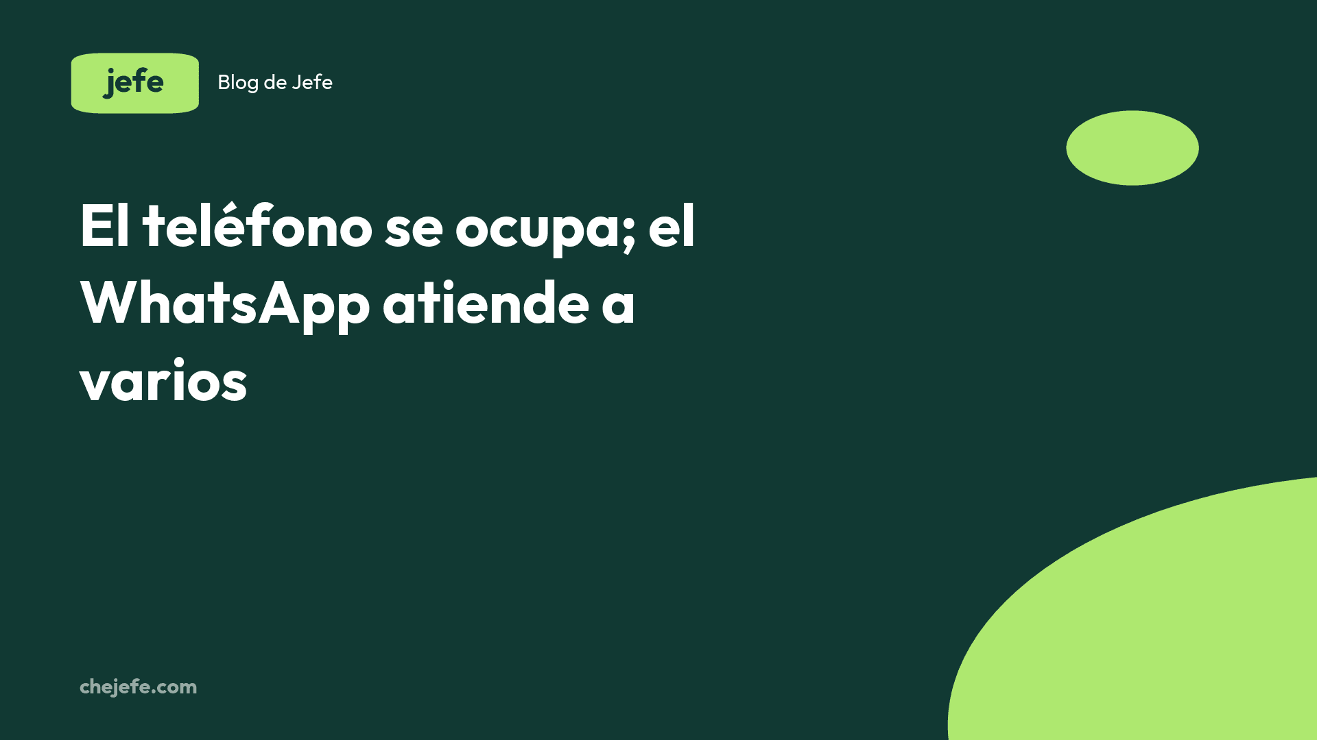 Cómo pasar de tomar pedidos por teléfono a WhatsApp